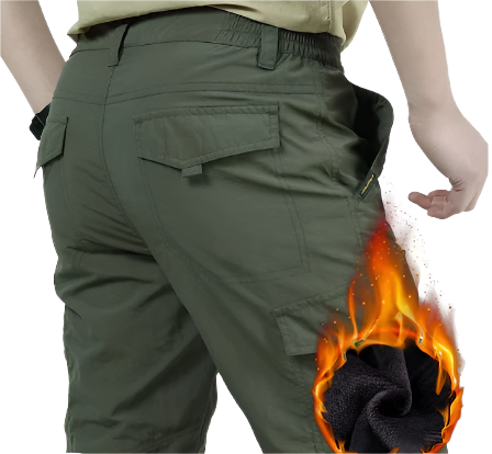 Herre Cargo Bukser Vinterbestandigt Robust Design med CARGOT-lommer-1