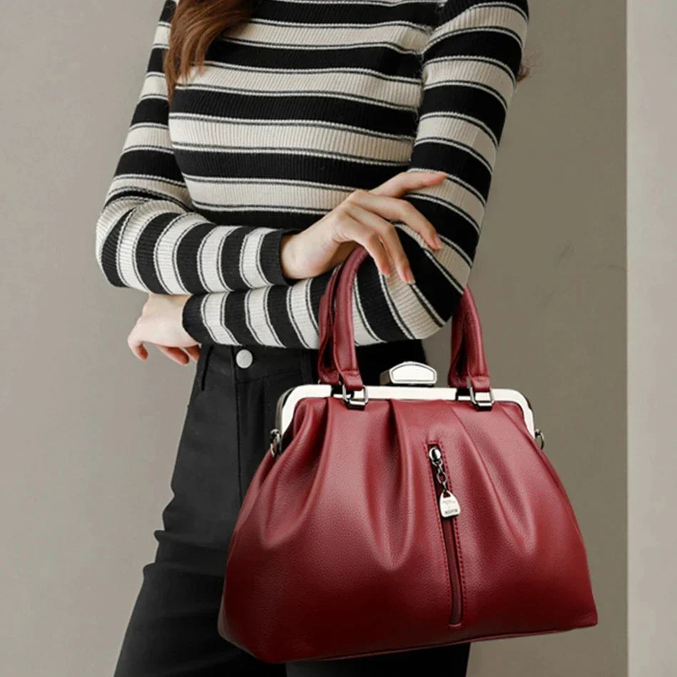 Kvinders Crossbody Taske Trendy PU Læder 4