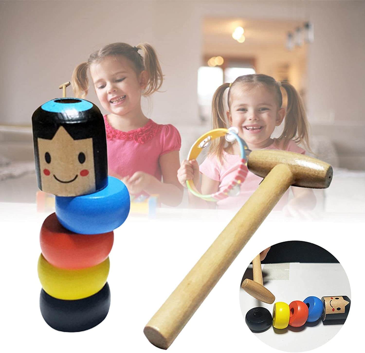 Udødelig Daruma Trælegetøj