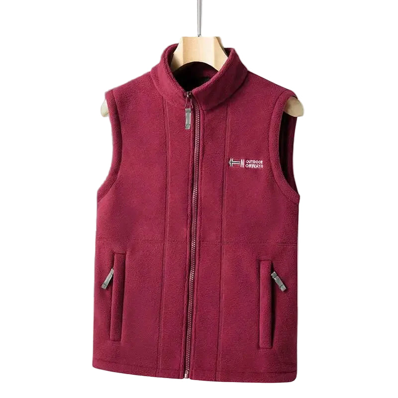 Unisex Fleece Vest Geometrisk Design Moderne Støvler 0