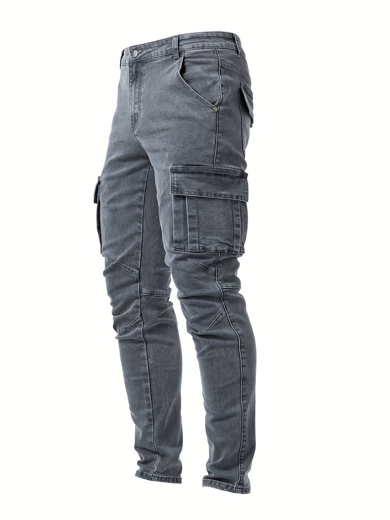 Variant image for Herre Cargo Bukser Slim Fit 100% Bomuld Moderne Stil-21