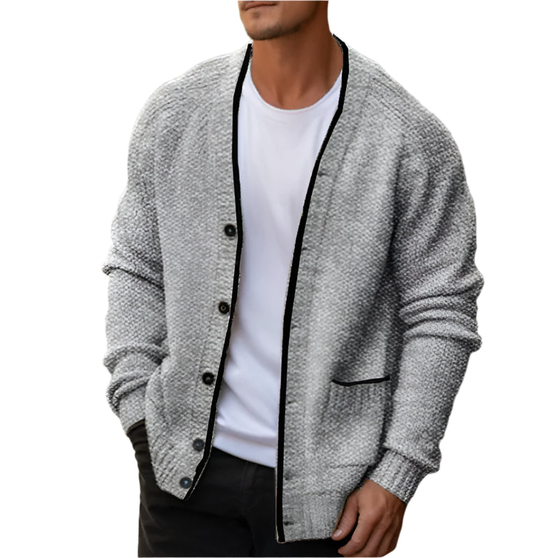 Herre Striktrøje Uld Italiensk Design Komfortabel Tidløs Sti-1