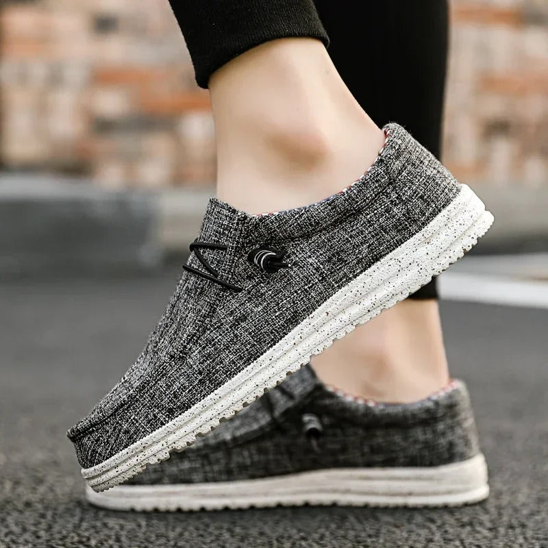 Casual loafers med snørebånd til mænd