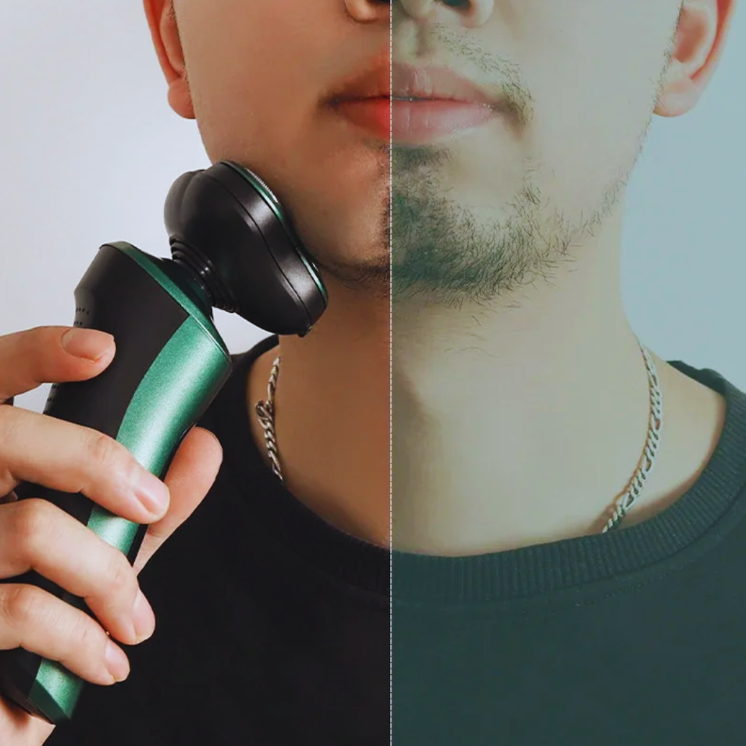 Vådt og tørt elektrisk trimmer-barbersæt