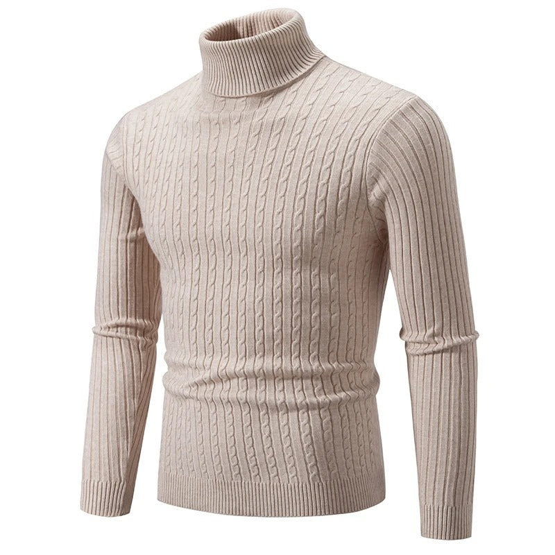 Herre sweater med høj hals