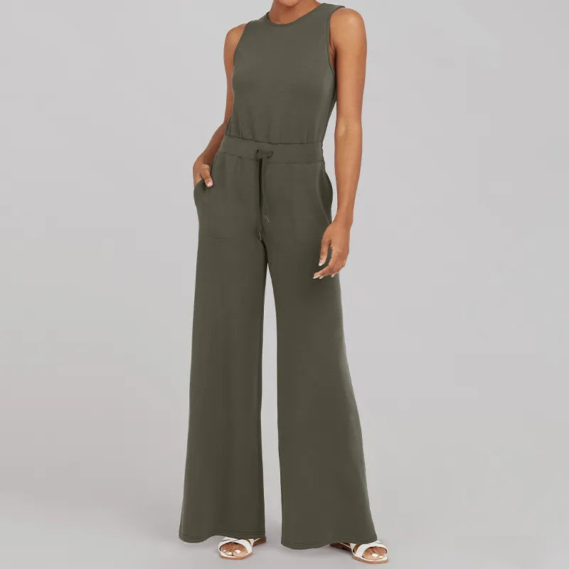 Variant image for Kvinders Jumpsuit Løs Fit Polyester Med Justerbar Talje-17