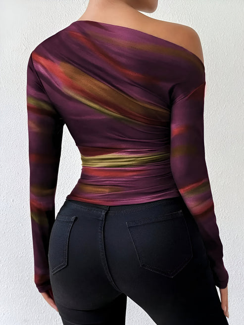 Kvinders Langærmet T-shirt Elegant 100% Bomuld-5