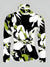Kvinders Turtleneck T-shirt Blomstret Blødt Stof Lange Ærmer-4