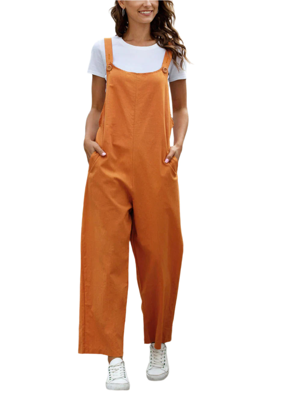 Kvinders Jumpsuit Casual Let Bomuld-1