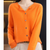 Variant image for Damer Uld Cardigan Hvid Striktrøje O-Hals 100% Ren Uld-43