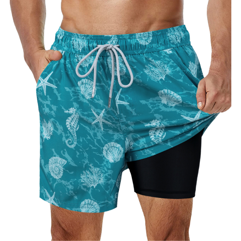 2-i-1-badeshorts til mænd