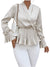 Skjortebluse Dame Elegant Satin Let Pasform-1