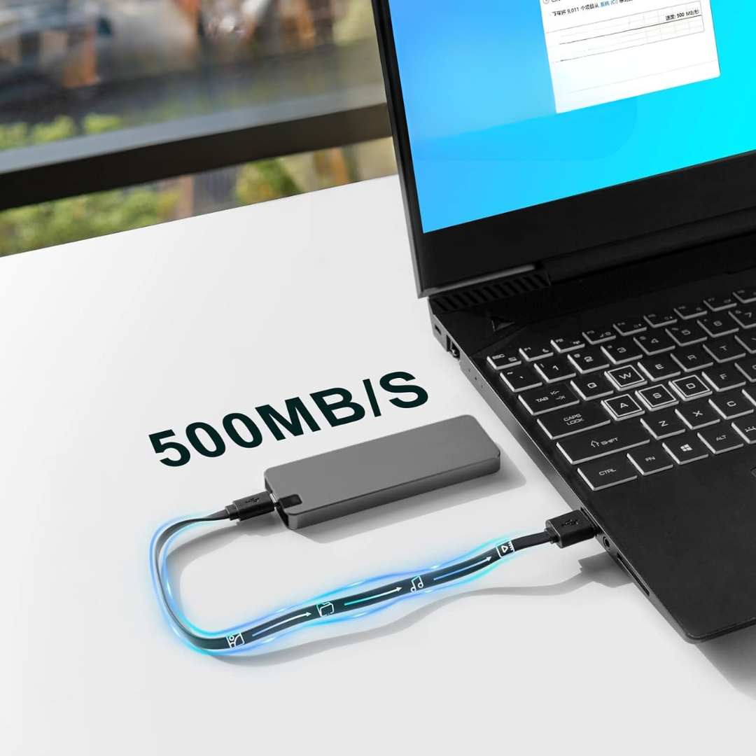 Bærbar SSD-harddisk Kompakt Aluminium Hurtig Stødsikker