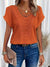 Kvinders Bluse i Blonde Med Delikate Detaljer Polyester-4