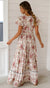 Kvinders Maxi Kjole Vintage Look Lett Vægtstof Lang Maxi Længde-3