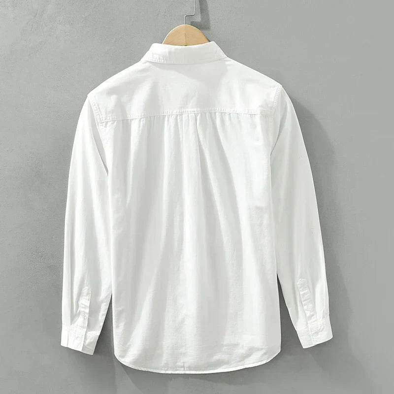 Herre Skjorte Patchwork Afslappet Bomuld