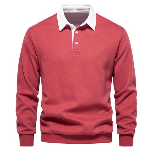 Variant image for Herre Polo Shirt Langærmet Klassisk Krave 100% Bomuld-36