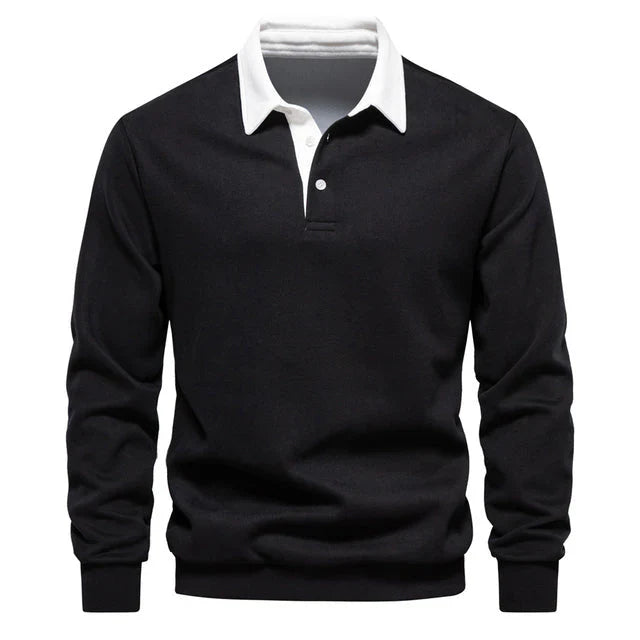 Variant image for Herre Polo Shirt Langærmet Klassisk Krave 100% Bomuld-8