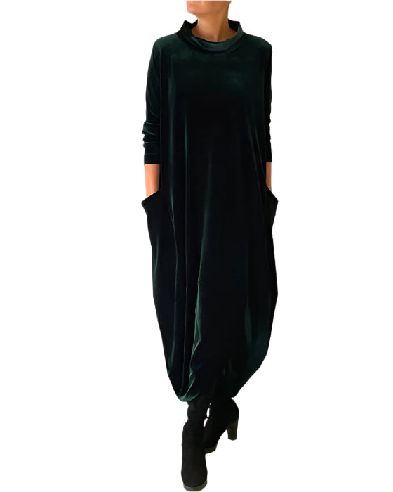 Kvinders Vinterkjole Elegant Fleece-1