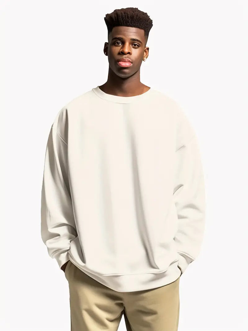 Variant image for Herre Pullover Casual Rundhalset Blødt Materiale-25