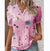 Variant image for Kvinders Bluse Løs Pasform Blomsterprint 100% Bomuld-51