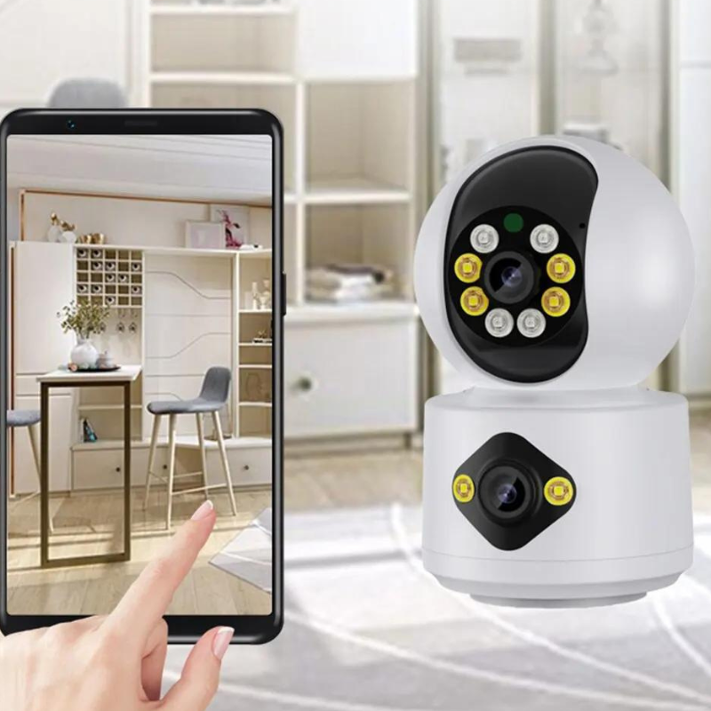 Smart 4MP-kamera med dobbelt linse