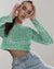 Variant image for Kvinders Crop Top Glamour Design Polyester-33