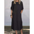 Dame Maxi Kjole Boxy Pasform 100% Bomuld-4