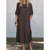 Dame Maxi Kjole Boxy Pasform 100% Bomuld-5