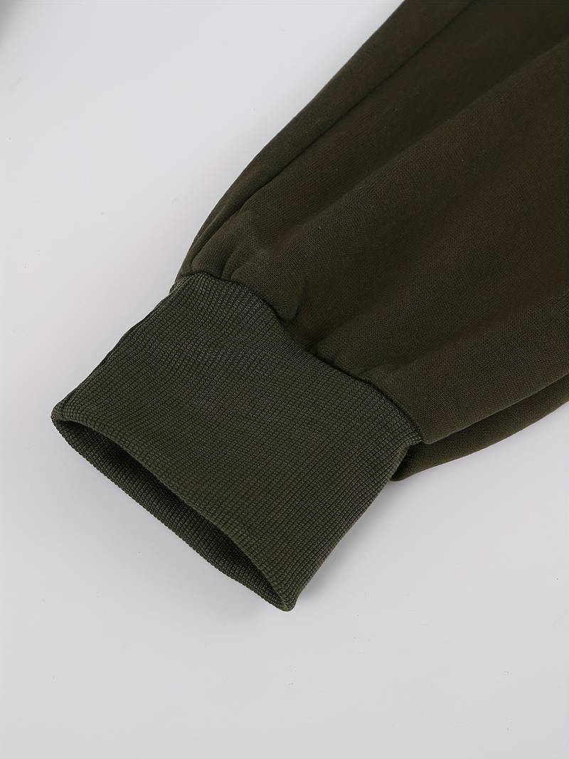 Herre Bukser Løs Pasform med Snøre 100% Bomuld Casual Bukser til Mænd-6