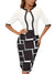 Kvinders To-i-Én Kjole Geo-Print Polyester Rund Hals-1