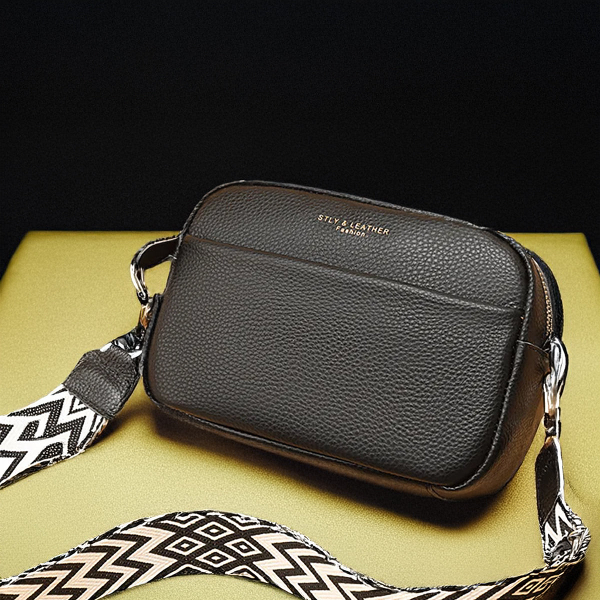 Crossbody-taske i læder af høj kvalitet