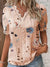Variant image for Skjortebluse Dame V-hals Let Materiale Afslappet Pasform-9