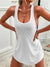 Kvinders Tank Top T-shirt Klassisk 100% Bomuld-3