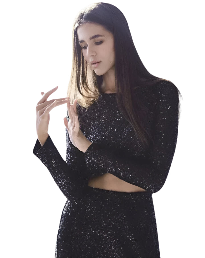 Kvinders Crop Top Glamour Design Polyester-1