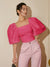 Variant image for Kvinders Bluse Firkantet Halsudskæring Slim Fit 100% Bomuld-33