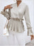 Skjortebluse Dame Elegant Satin Let Pasform-4