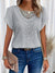 Variant image for Kvinders Bluse i Blonde Med Delikate Detaljer Polyester-17