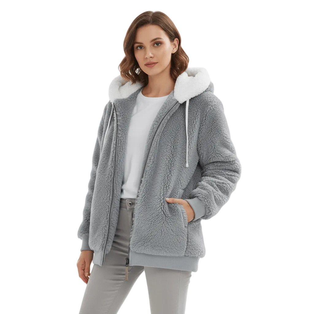 Dame Hættejakke Afslappet Stil