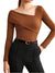 Kvinders Top Asymmetrisk Halslinje 100% Polyester-1