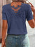 Variant image for Kvinders T-shirt Rund Hals Kontrasterende Design 100% Bomuld-17