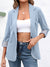 Variant image for Kvinders Casual Blazer Åben Front Polyester-43