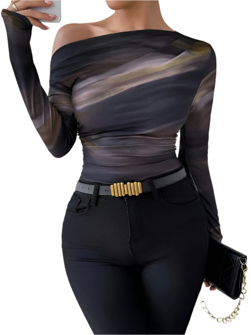 Variant image for Kvinders Langærmet T-shirt Elegant 100% Bomuld-1