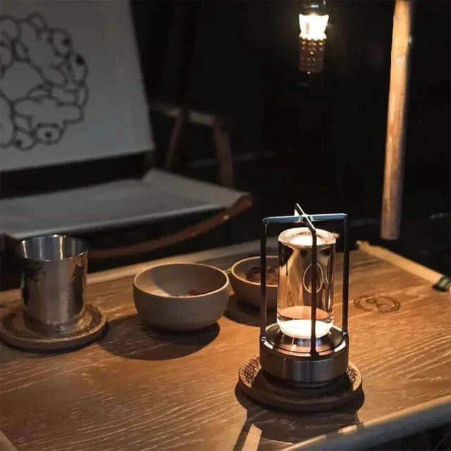 Bordlampe med Krystal og Touch Panel 5