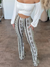 Bukser Dame Boho Printed Slim Fit Bløde Strikblanding 12