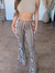 Bukser Dame Boho Printed Slim Fit Bløde Strikblanding 16