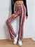 Bukser Dame Boho Printed Slim Fit Bløde Strikblanding 9