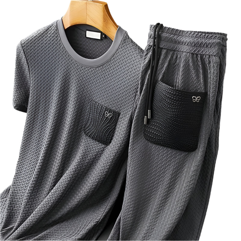 Herre To-delt Fritidssæt T-shirt Bukser