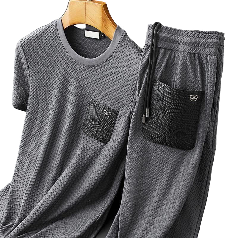 Mænds To-delt Fritidssæt T-shirt og Bukser 1