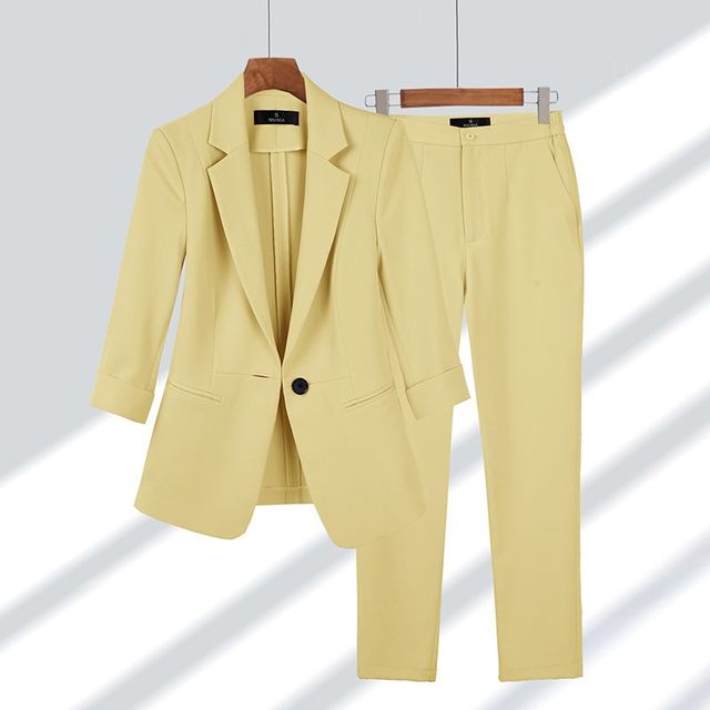 Dame Blazer og Bukseensemble Moderne 4
